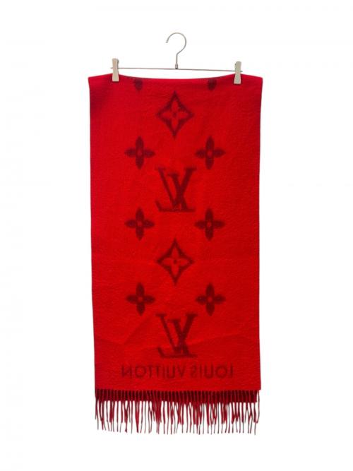 LOUIS VUITTON（ルイ ヴィトン）LOUIS VUITTON (ルイ ヴィトン) マフラー・レイキャビック レッドの古着・服飾アイテム