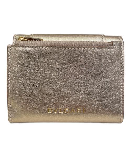 BVLGARI（ブルガリ）BVLGARI (ブルガリ) セルペンティ フォーエバー 三つ折り財布 ベージュの古着・服飾アイテム