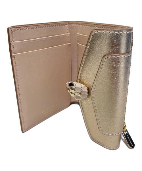 BVLGARI（ブルガリ）BVLGARI (ブルガリ) セルペンティ フォーエバー 三つ折り財布 ベージュの古着・服飾アイテム