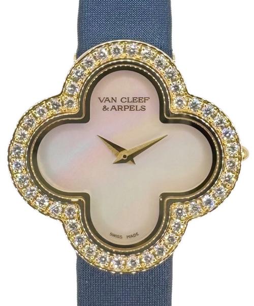 VAN CLEEF & ARPELS（ヴァンクリーフ＆アーペル）VAN CLEEF & ARPELS (ヴァンクリーフ＆アーペル) アルハンブラ スモール モデル ウォッチ シェル文字盤 サイズ:27mmの古着・服飾アイテム