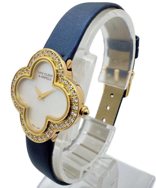 VAN CLEEF & ARPELS（ヴァンクリーフ＆アーペル）VAN CLEEF & ARPELS (ヴァンクリーフ＆アーペル) アルハンブラ スモール モデル ウォッチ シェル文字盤 サイズ:27mmの古着・服飾アイテム