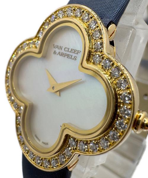 VAN CLEEF & ARPELS（ヴァンクリーフ＆アーペル）VAN CLEEF & ARPELS (ヴァンクリーフ＆アーペル) アルハンブラ スモール モデル ウォッチ シェル文字盤 サイズ:27mmの古着・服飾アイテム