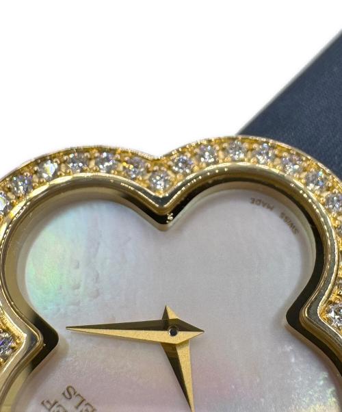 VAN CLEEF & ARPELS（ヴァンクリーフ＆アーペル）VAN CLEEF & ARPELS (ヴァンクリーフ＆アーペル) アルハンブラ スモール モデル ウォッチ シェル文字盤 サイズ:27mmの古着・服飾アイテム