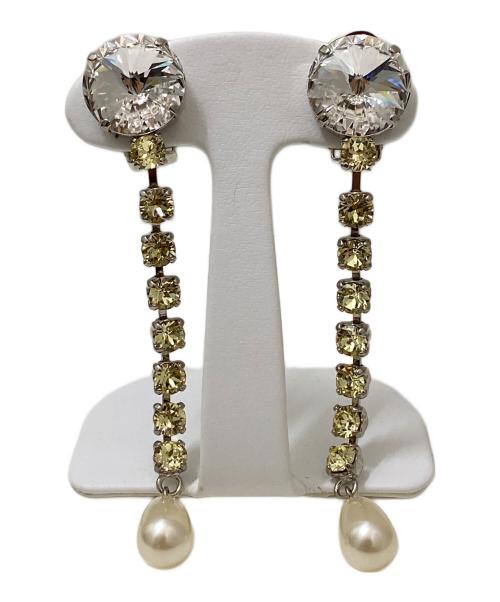 MIU MIU（ミュウミュウ）MIU MIU (ミュウミュウ) クリスタルイヤリングの古着・服飾アイテム