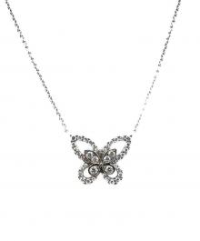 GRAFF（グラフ）の古着「ミニ バタフライ シルエット ダイヤモンド ペンダント」