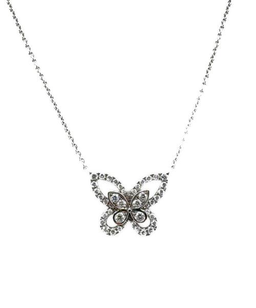 GRAFF（グラフ）GRAFF (グラフ) ミニ バタフライ シルエット ダイヤモンド ペンダントの古着・服飾アイテム