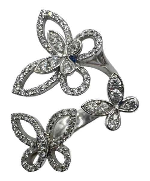 GRAFF（グラフ）GRAFF (グラフ) トリプル バタフライ シルエットダイヤモンド リング サイズ:7号の古着・服飾アイテム