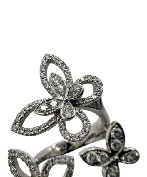 GRAFF（グラフ）GRAFF (グラフ) トリプル バタフライ シルエットダイヤモンド リング サイズ:7号の古着・服飾アイテム