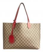 GUCCIグッチ）の古着「リバーシブルトートバッグ」｜ブラウン
