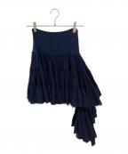 LOEWEロエベ）の古着「フリルスカート」｜ネイビー