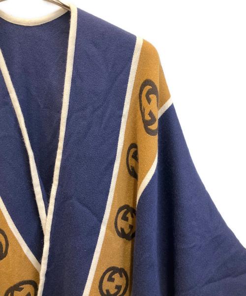 GUCCI（グッチ）GUCCI (グッチ) インターロッキングG ケープ　581603 4G184 ネイビー サイズ:-の古着・服飾アイテム