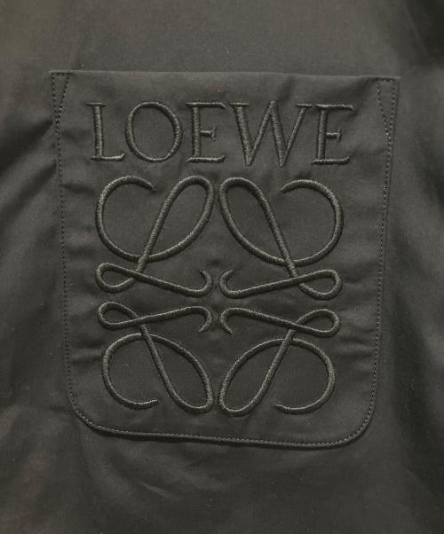 LOEWE（ロエベ）LOEWE (ロエベ) アナグラムロゴコットンシャツ ブラック サイズ:39の古着・服飾アイテム