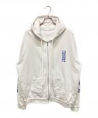 CHROME HEARTSクロムハーツ）の古着「Vertical Logo Zip Up Hoodie」｜ホワイト