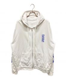 CHROME HEARTS（クロムハーツ）の古着「Vertical Logo Zip Up Hoodie」｜ホワイト