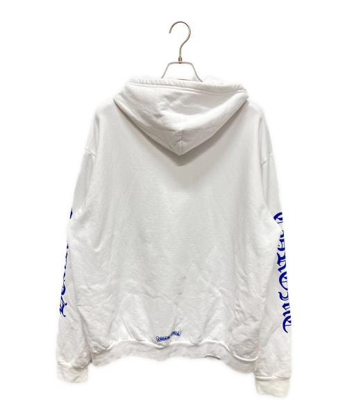 CHROME HEARTS（クロムハーツ）CHROME HEARTS (クロムハーツ) Vertical Logo Zip Up Hoodie ホワイト サイズ:Ｌの古着・服飾アイテム