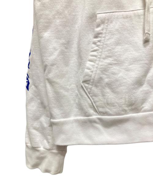 CHROME HEARTS（クロムハーツ）CHROME HEARTS (クロムハーツ) Vertical Logo Zip Up Hoodie ホワイト サイズ:Ｌの古着・服飾アイテム