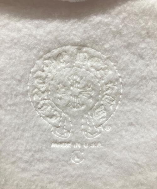 CHROME HEARTS（クロムハーツ）CHROME HEARTS (クロムハーツ) Vertical Logo Zip Up Hoodie ホワイト サイズ:Ｌの古着・服飾アイテム
