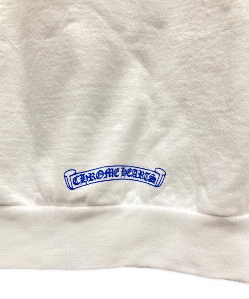 CHROME HEARTS（クロムハーツ）CHROME HEARTS (クロムハーツ) Vertical Logo Zip Up Hoodie ホワイト サイズ:Ｌの古着・服飾アイテム