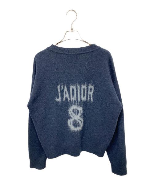 Christian Dior（クリスチャン ディオール）Christian Dior (クリスチャン ディオール) J'ADIOR 8 カシミヤ混 ボクシーセーター ネイビー サイズ:38の古着・服飾アイテム