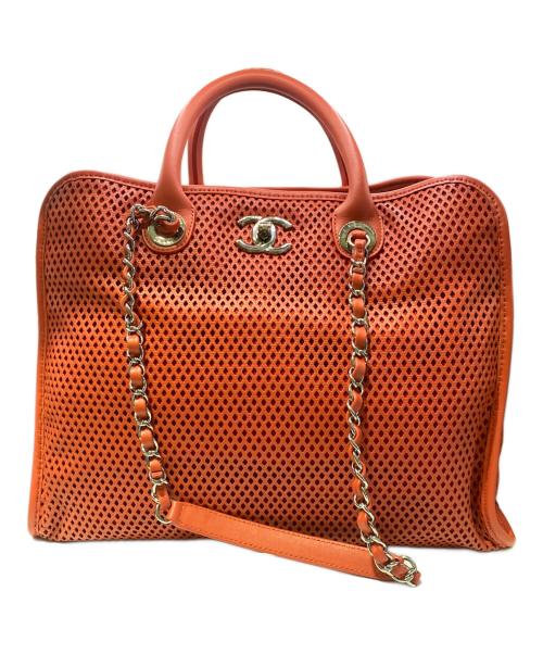 CHANEL（シャネル）CHANEL (シャネル) フレンチリヴィエラ 2WAYトートバッグ レッドの古着・服飾アイテム