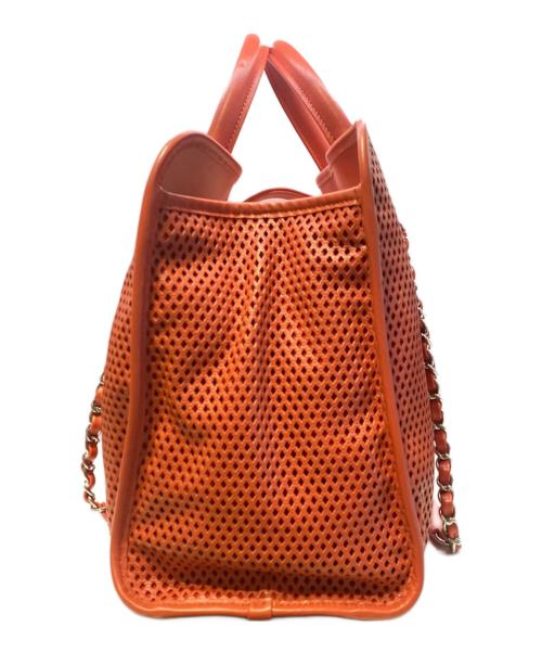 CHANEL（シャネル）CHANEL (シャネル) フレンチリヴィエラ 2WAYトートバッグ レッドの古着・服飾アイテム