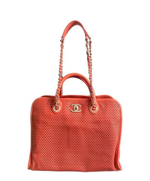 CHANEL（シャネル）CHANEL (シャネル) フレンチリヴィエラ 2WAYトートバッグ レッドの古着・服飾アイテム
