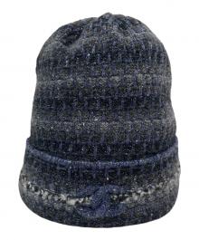 CHANEL（シャネル）の古着「カシミヤ混ココマークニット帽」｜ブラック×ネイビー