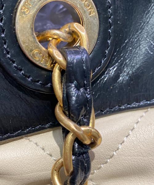 CHANEL（シャネル）CHANEL (シャネル) 2WAYバッグ ブラック×ベージュの古着・服飾アイテム