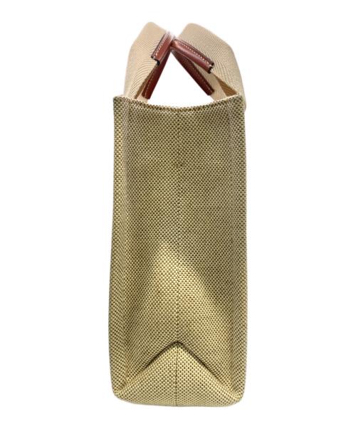 Chloe（クロエ）Chloe (クロエ) ウッディ スモールトート ベージュ×ホワイト×ブラウンの古着・服飾アイテム