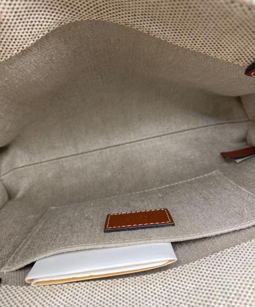 Chloe（クロエ）Chloe (クロエ) ウッディ スモールトート ベージュ×ホワイト×ブラウンの古着・服飾アイテム