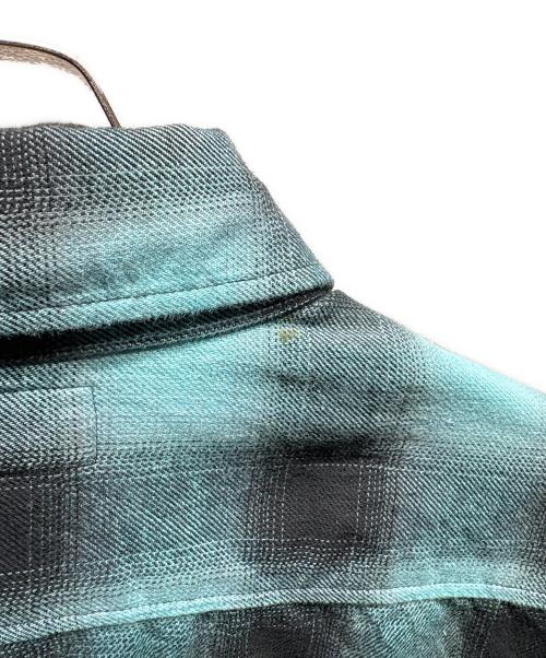 CELINE（セリーヌ）CELINE (セリーヌ) グラデーションレインボーチェックシャツ マルチカラー サイズ:36の古着・服飾アイテム