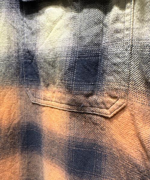 CELINE（セリーヌ）CELINE (セリーヌ) グラデーションレインボーチェックシャツ マルチカラー サイズ:36の古着・服飾アイテム