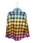 CELINE (セリーヌ) グラデーションレインボーチェックシャツ マルチカラー サイズ:36：60000円