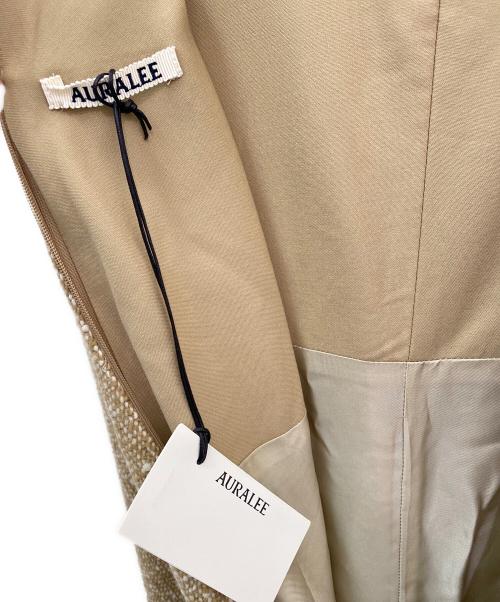 AURALEE（オーラリー）AURALEE (オーラリー) HOMESPUN TWEED DRAPE DRESS ベージュの古着・服飾アイテム