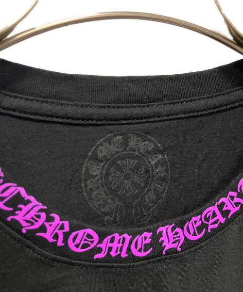 CHROME HEARTS（クロムハーツ）CHROME HEARTS (クロムハーツ) オールドイングリッシュ ネックロゴロングスリーブポケットTシャツ ブラック サイズ:Lの古着・服飾アイテム