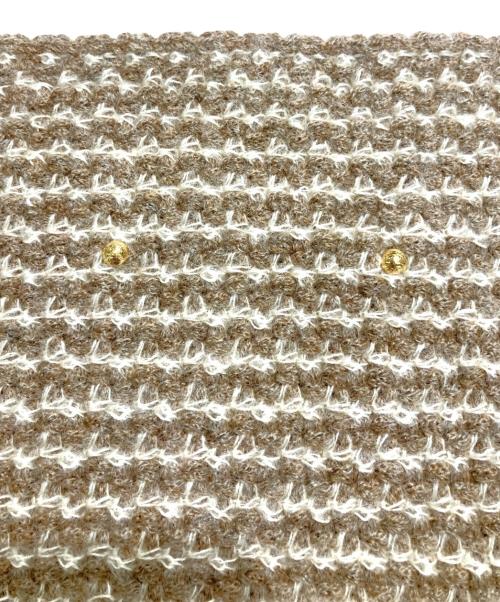 LOUIS VUITTON（ルイ ヴィトン）LOUIS VUITTON (ルイ ヴィトン) マフラーエシャルプ エルナ マフラー ショール ラクーン/ファー /モヘア /M75090 ベージュ サイズ:-の古着・服飾アイテム