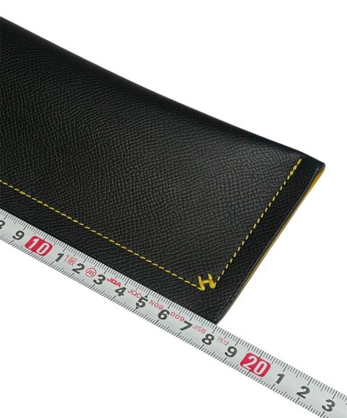 HERMES（エルメス）HERMES (エルメス) アッシュ セリエ ヴェルソ / メガネケース ブラック×ジョーヌナプルの古着・服飾アイテム