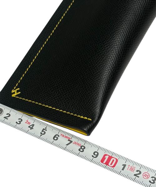 HERMES（エルメス）HERMES (エルメス) アッシュ セリエ ヴェルソ / メガネケース ブラック×ジョーヌナプルの古着・服飾アイテム