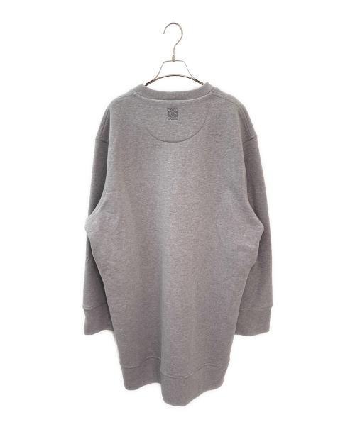 LOEWE（ロエベ）LOEWE (ロエベ) アナグラム刺繍スウェットシャツワンピース グレー サイズ:XSの古着・服飾アイテム