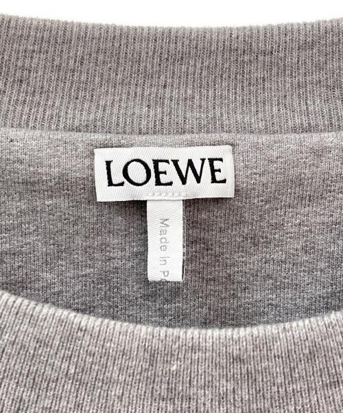 LOEWE（ロエベ）LOEWE (ロエベ) アナグラム刺繍スウェットシャツワンピース グレー サイズ:XSの古着・服飾アイテム