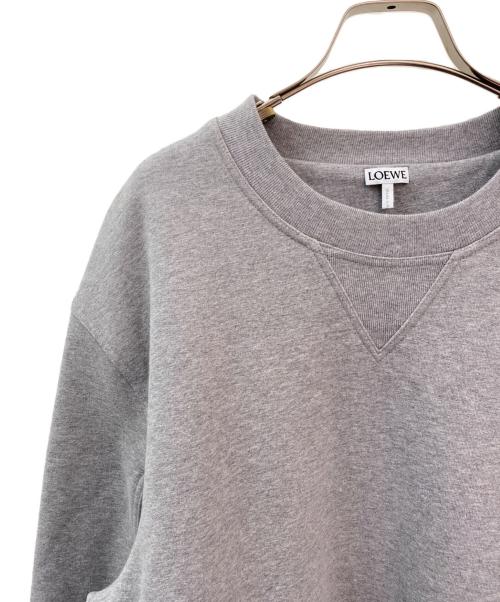 LOEWE（ロエベ）LOEWE (ロエベ) アナグラム刺繍スウェットシャツワンピース グレー サイズ:XSの古着・服飾アイテム
