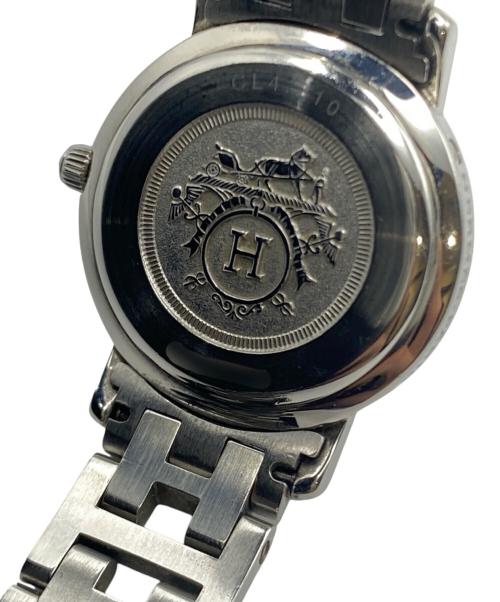 HERMES（エルメス）HERMES (エルメス) クリッパー ブラック 黒文字盤 クオーツ ブラックの古着・服飾アイテム