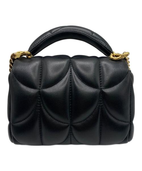 BVLGARI（ブルガリ）BVLGARI (ブルガリ) 2WAYショルダーバッグ ブラック×ゴールドの古着・服飾アイテム