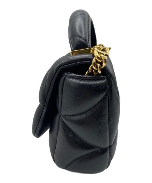 BVLGARI（ブルガリ）BVLGARI (ブルガリ) 2WAYショルダーバッグ ブラック×ゴールドの古着・服飾アイテム