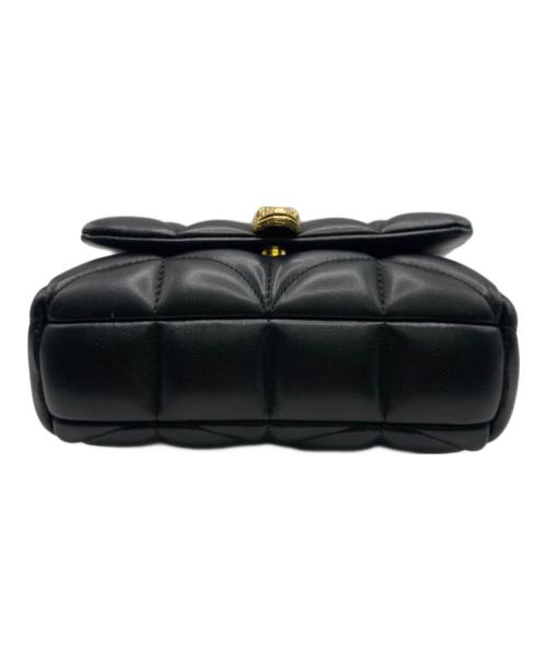 BVLGARI（ブルガリ）BVLGARI (ブルガリ) 2WAYショルダーバッグ ブラック×ゴールドの古着・服飾アイテム