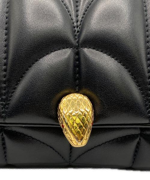 BVLGARI（ブルガリ）BVLGARI (ブルガリ) 2WAYショルダーバッグ ブラック×ゴールドの古着・服飾アイテム