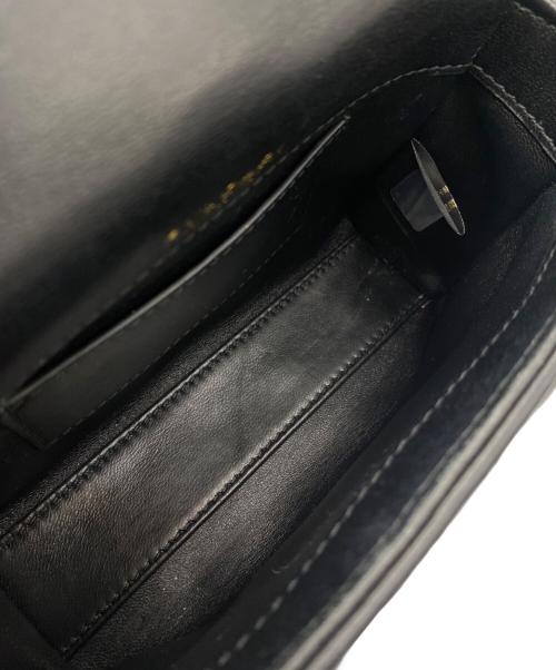 BVLGARI（ブルガリ）BVLGARI (ブルガリ) 2WAYショルダーバッグ ブラック×ゴールドの古着・服飾アイテム
