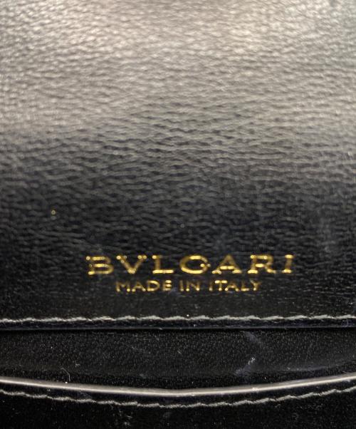 BVLGARI（ブルガリ）BVLGARI (ブルガリ) 2WAYショルダーバッグ ブラック×ゴールドの古着・服飾アイテム