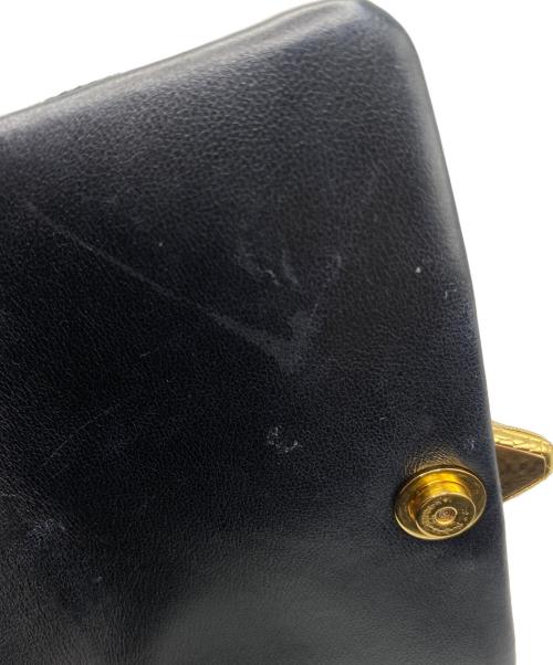 BVLGARI（ブルガリ）BVLGARI (ブルガリ) 2WAYショルダーバッグ ブラック×ゴールドの古着・服飾アイテム