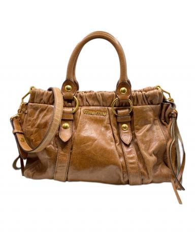 中古・古着通販】MIU MIU (ミュウミュウ) VITELLO LUX 2WAYバッグ